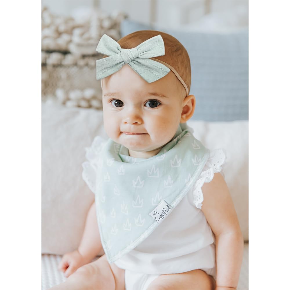 jollybows 20pcs Baby Girls Cotton Hair Bows Headbands Nylon Hair Bands Elastic Hair Accessories for Newborn Kids Infants Toddlers