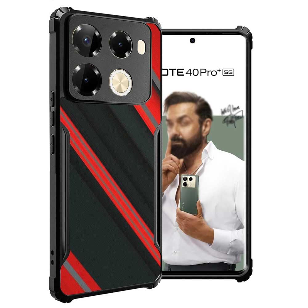 COBERTA Back Cover for Infinix Note 40 Pro 5G Back Cover Case - Black red bright sporty design PT99 D16461 (B0D3X8DPPZ) Amazon Price History, Amazon Price Tracker