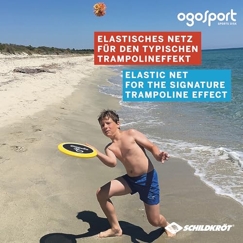 Schildkröt® Ogo Sport Set, 2 Ogo Softdiscs Ø29cm, rot und gelb, 1 Ball, Standardgröße, beliebte Spiel-Klassiker, 970117