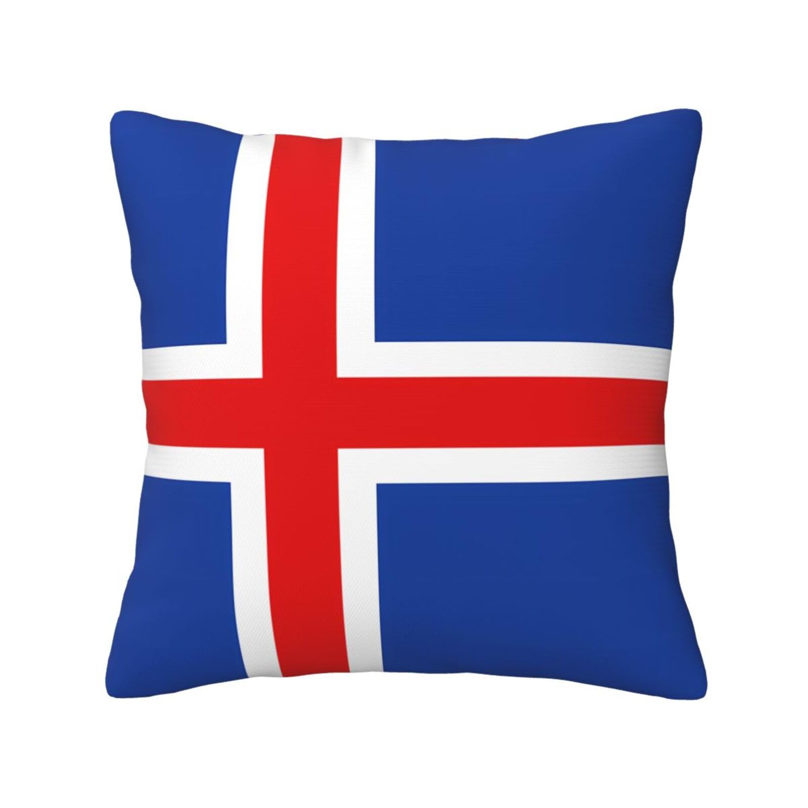 SXZVVBN Flag of IcelandDecorative Square Sofa Cushion Covers