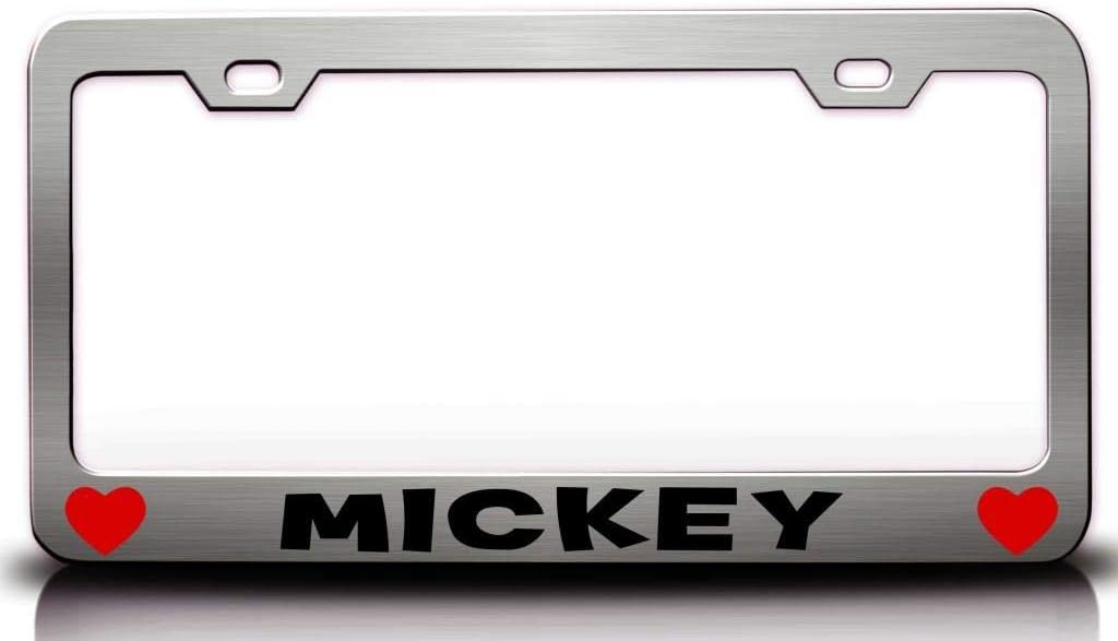 Mickey Male Name Metal Car SUV Truck License Plate Frame Ch o26