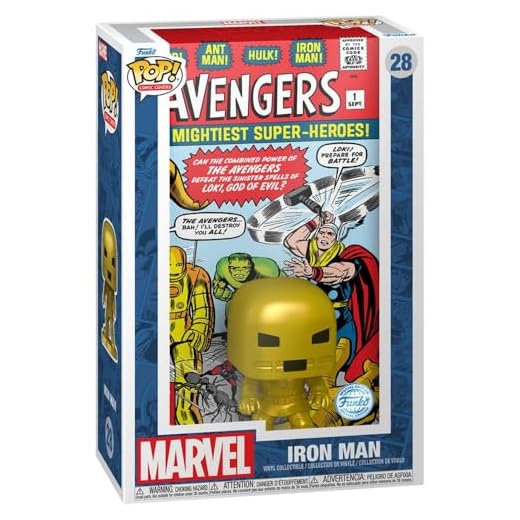 Funko Avengers Figura Vinilo Iron Man (Comic Cover) 28 Unisex Pop! Standard PVC
