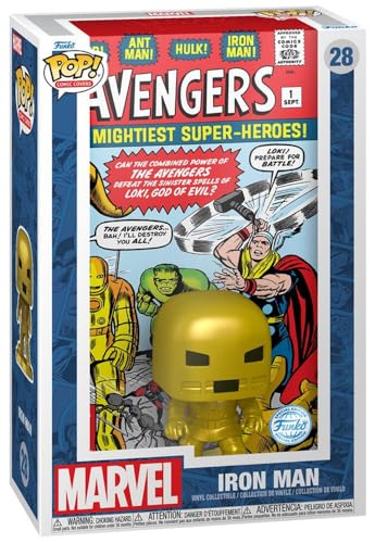 Funko Avengers Figura Vinilo Iron Man (Comic Cover) 28 Unisex Pop! Standard PVC