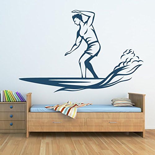 Amazon｜Surf Wave Wall Sticker Surfboard Sports Wall Decal Kids Bedroom