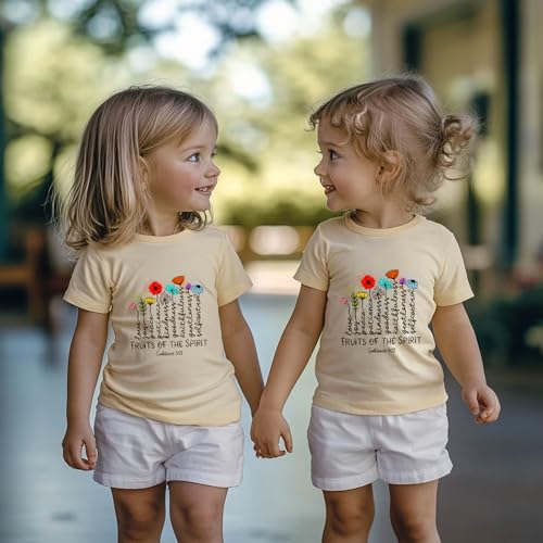 Image of Kids Christian Shirt Toddler Created with a Purpose Shirt Boys Girls Bible Verse Religious Clothes 2-7 Years