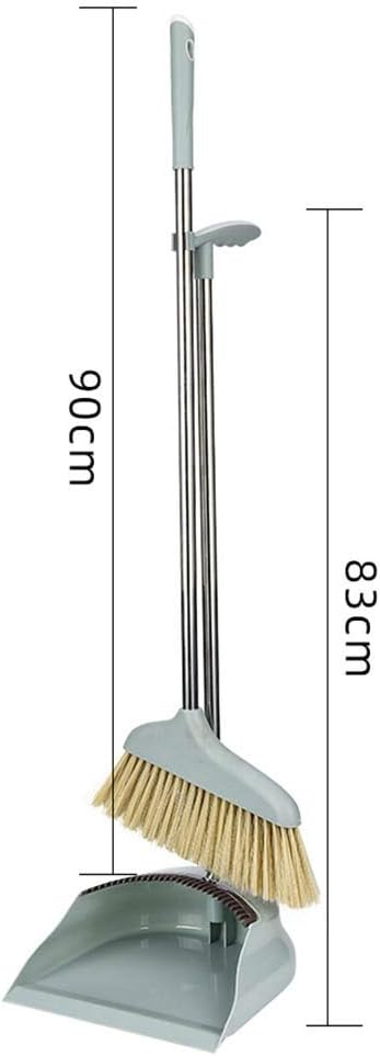 and Dustpans Sets, 90cm Extra Long Handle Grips Sweep Set Lobby Home Kitchen Office Commercial Hardwood Floor Use Dustpan Sweepers