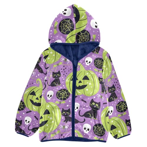 CHIFIGNO Girls Boys Zip up Hoodie Boys Jackets with Pockets Warm Winter Outwear for Toddler and Kids