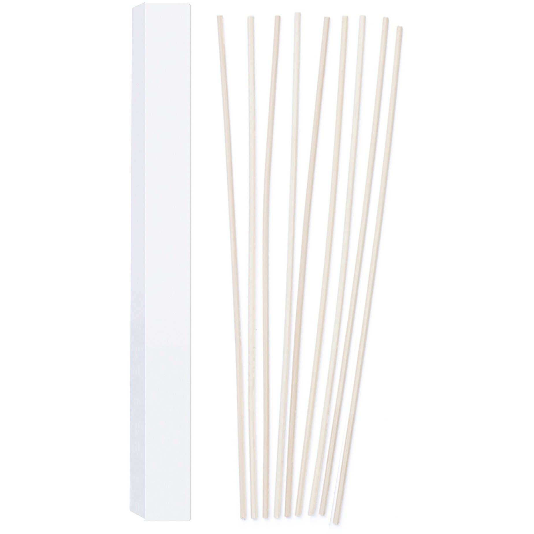 Millefiori Milano White Sticks for Magnum, 9 PCS - L. 70 cm