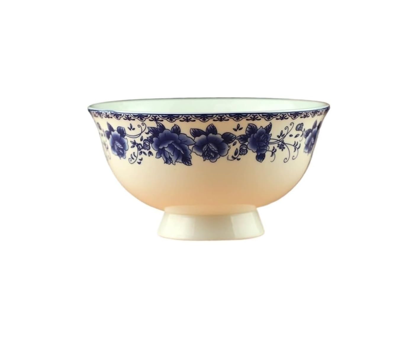 Tazón de sopa, tazón de cereales, tazón de ramen, tazón de sopa, tazón de arroz de porcelana de estilo antiguo palacio chino, tazón de cerámica de 13 cm y 5,1 pulgadas de alto, tazón de arroz de porce