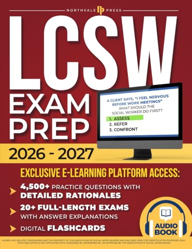 LCSW Exam Prep: Pass the ASWB Clinical Exam | Master the Most Right Answer and beat trap options with BEST/NEXT, vignettes, decision trees, and high-yield rationales