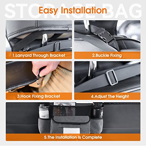 Liltsdrae Purse Holder For Car, Car Seat Organizers And Storage, Car Net Pocket Handbag Holder, Backseat Organizer For Kids，Car Net Bag Barrier Of Back Seat (Large Size(More Capacity)) #TOP6