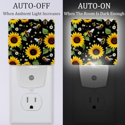 Luz de noche LED con sensor 2 piezas 7.6x7.6cm miniatura 2