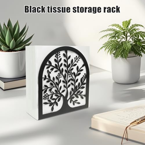 LUFEIS Napkin Holder, Tree of Life Metal Serviette Holder for Kitchen Serviette Storage and Organizer, Napkin Dispenser for Dining Room Party Decor, Tissue Holder for Home Kitchen, Picnic(Black) - Cosy Home Interiors LUFEIS Napkin Holder, Tree of Life Metal Serviette Holder for Kitchen Serviette Storage and Organizer, Napkin Dispenser for Dining Room Party Decor, Tissue Holder for Home Kitchen, Picnic(Black) - Image 5