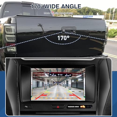 Image of Rear View Backup Camera Fit for Toyota Tundra 2007-2013, Reversing Parking Assist Camera OE Replacement 86790-34030 86790-34011
