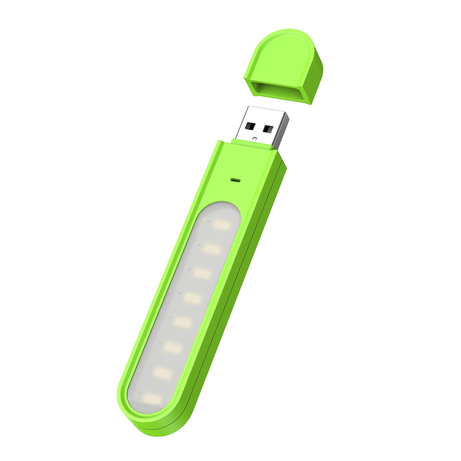 HDOYTXXM Compact USB LED Desk Lamp with Type-C Port 8 Bright LEDs for Dorm Study Bedside Charging Friendly USB Dorm Lamp