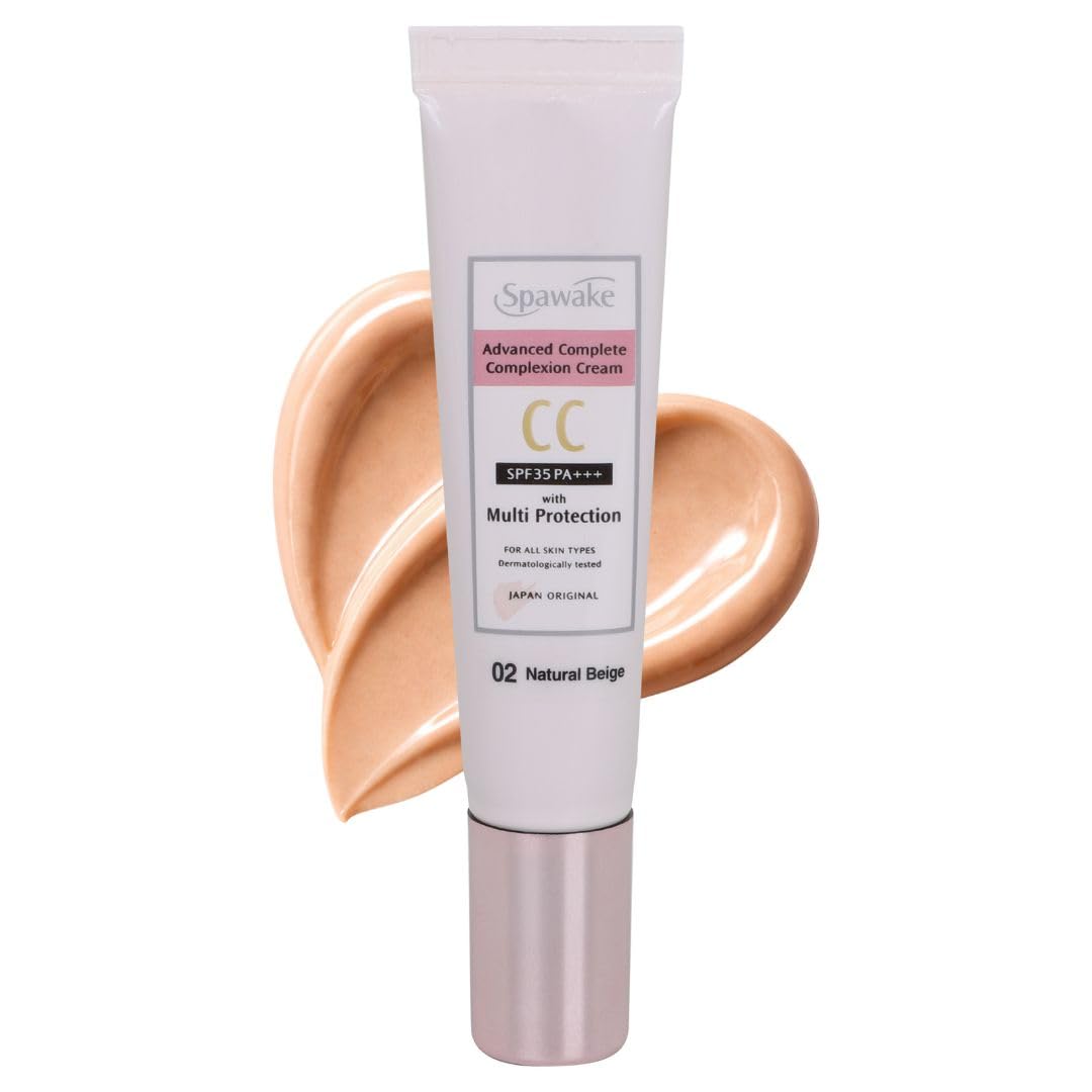 Spawake Advanced Complete Complexion CC Cream, SPF35 PA+++, with Sea Minerals, Multi Protection, for All Skin Types, Natural Beige-15 g-picture-24