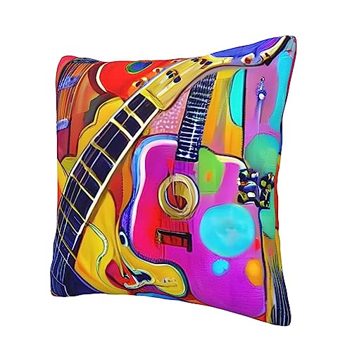 Housse de coussin universelle pour toutes les saisons acoustiques et guitares, en velours doux, dossier carré parfait pour chaque maison - Les Beatles, Paul McCartney, John Lennon, RIngo Starr, George Harrison Housse de coussin universelle pour toutes les saisons acoustiques et guitares, en velours doux, dossier carré parfait pour chaque maison – Image 4