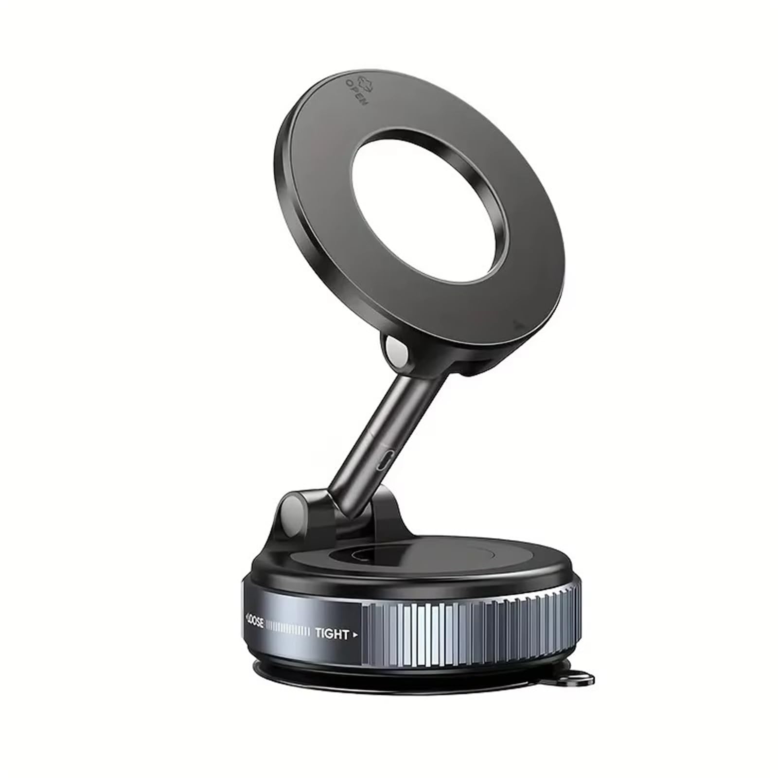 Soporte Magnético Universal Teléfono Rotación 360° Y Ventosa Parabrisas Delantero Compatible Ambos Lados Soporte Móvil Coche