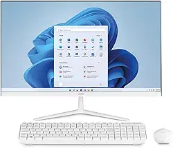 Computador All in One Ultra, W11 Home, Processador Intel Celeron Memória 4GB 120GB SSD, Tela 23,8''FHD + Microsoft 365 Personal + 1TB na Nuvem Branco – UB830