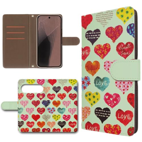 [TRENDGATE] Pixel11 �Ƃ̌݊������� �P�[�X �蒠�^ �X�}�z�P�[�X PU���U�[ �n�[�g�� LOVE �O���[��