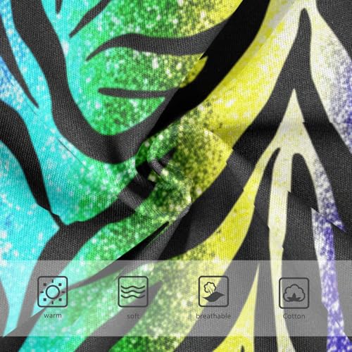 Toddler Underwear Floral 2t Cotton Panties for Girl Fancy Underpants Briefs Rainbow Zebra Print3