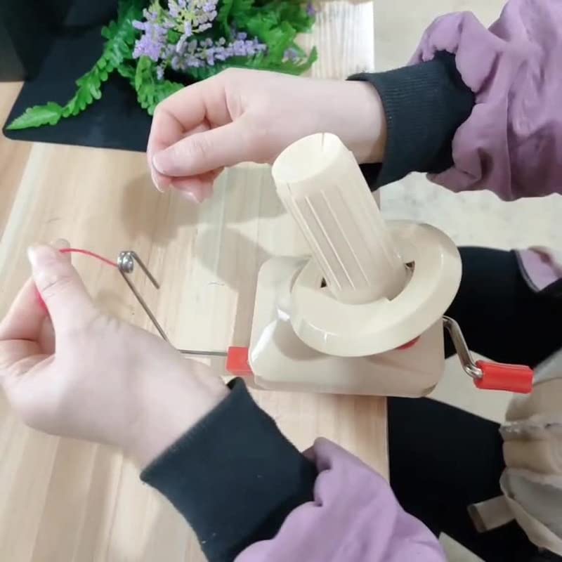 Yarn String Winder, Yarn Craft Fiber Swift Coiler Ball Holder, Hand Operated Wool Thread Ball Sewing Tool, Knitting Machine for