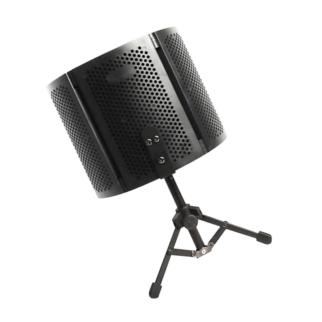 POPETPOP Robuster Mikrofon Windschutz mit Rauschunterdrückung Drei Stück Sponge und Metall Einstellbarer Winkel und Einfache Installation für Studio und Aufnahme
