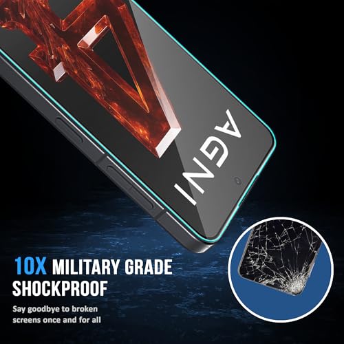 Image of ArmourPro Military Grade Gorilla Tempered Glass Screen Protector for Lava Agni 4 5G (6.78 Inch) With Easy Installation Kit| Edge-To-Edge Protector Coverage |Black