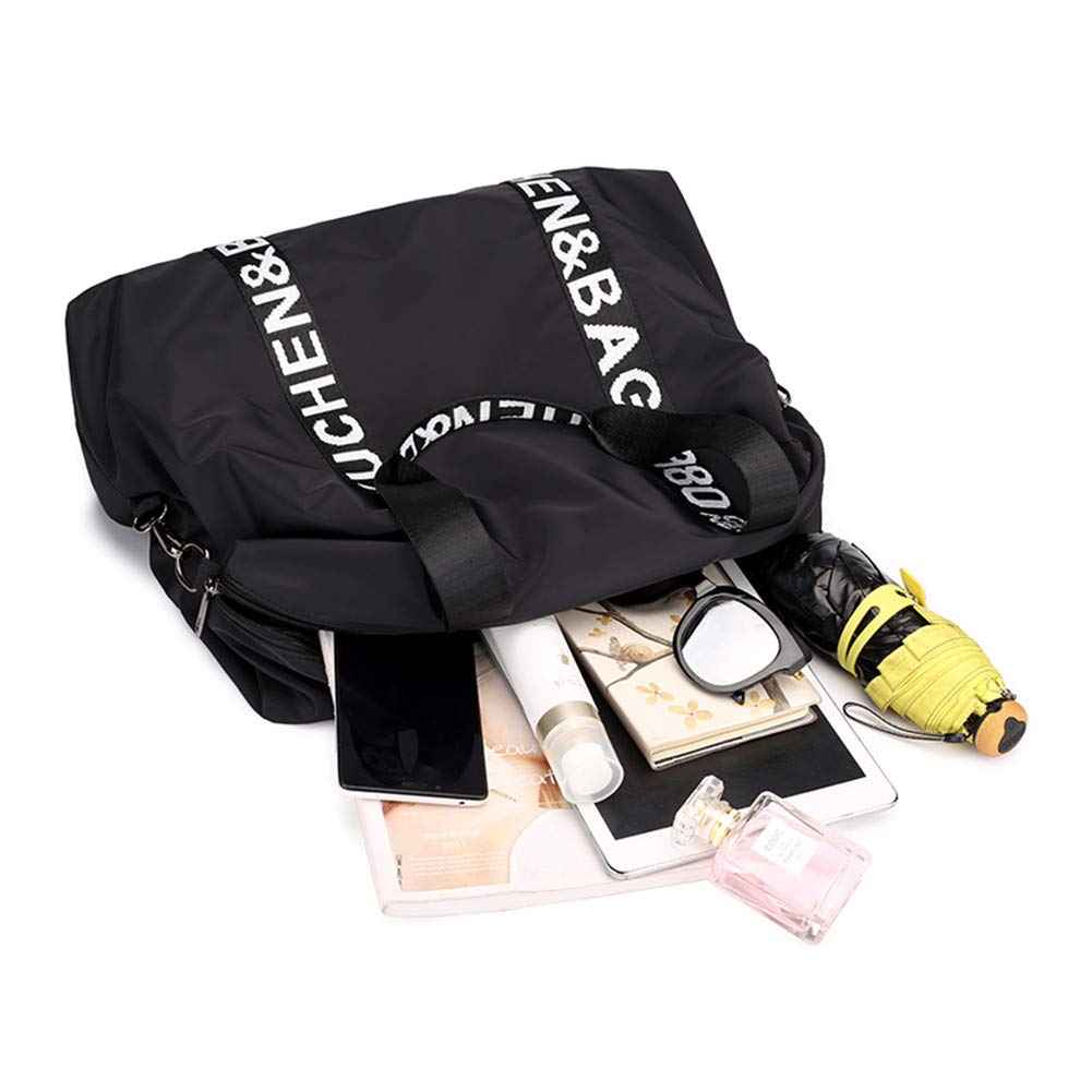 Borsa Tracolla da Donna, Popoti Borsa a Mano Portafoglio Nylon Borsa Spalla Zaino Tote Multifunzione Scuola Tasca Messenger Crossbody Bag