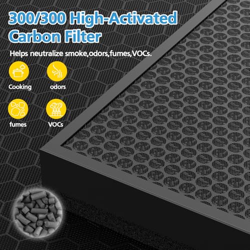 Image of 2Pack 300 /300S Replacement Filter for Coway Airmega Max2 Air Purifier 300 /300S, True HEPA Filter & Activated Carbon 2-in-1 Filter, # AP-1515-FP