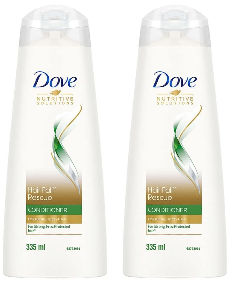 Dove Hair Fall Rescue Conditioner 335 ml, Hair Fall Control for Smooth, Frizz Free Hair - Deep Conditions Dry and Damaged Hair for Men & Women (Pack of 2)-image-8