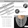 PROSTEEL Men and Women Stainless Steel Chain 9mm 20 inch Durable Clasp Cuban Curb Link Men and Women Necklace #2