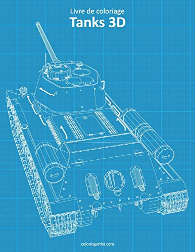 Livre de coloriage Tanks 3D
