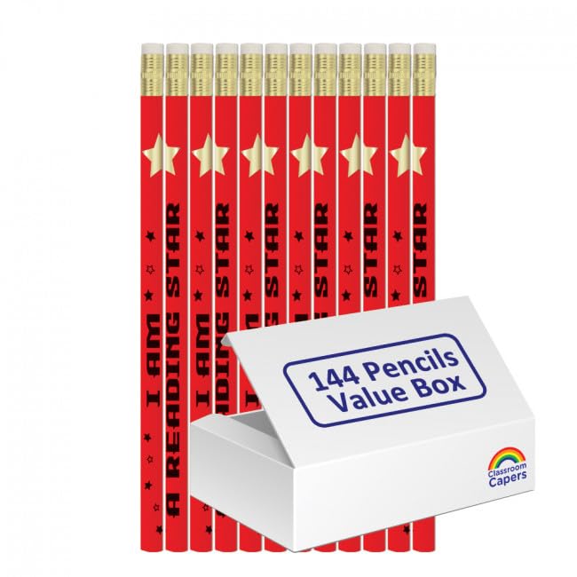 Classroom Capers I am a reading star HB Pencils x144. Great Class Gift