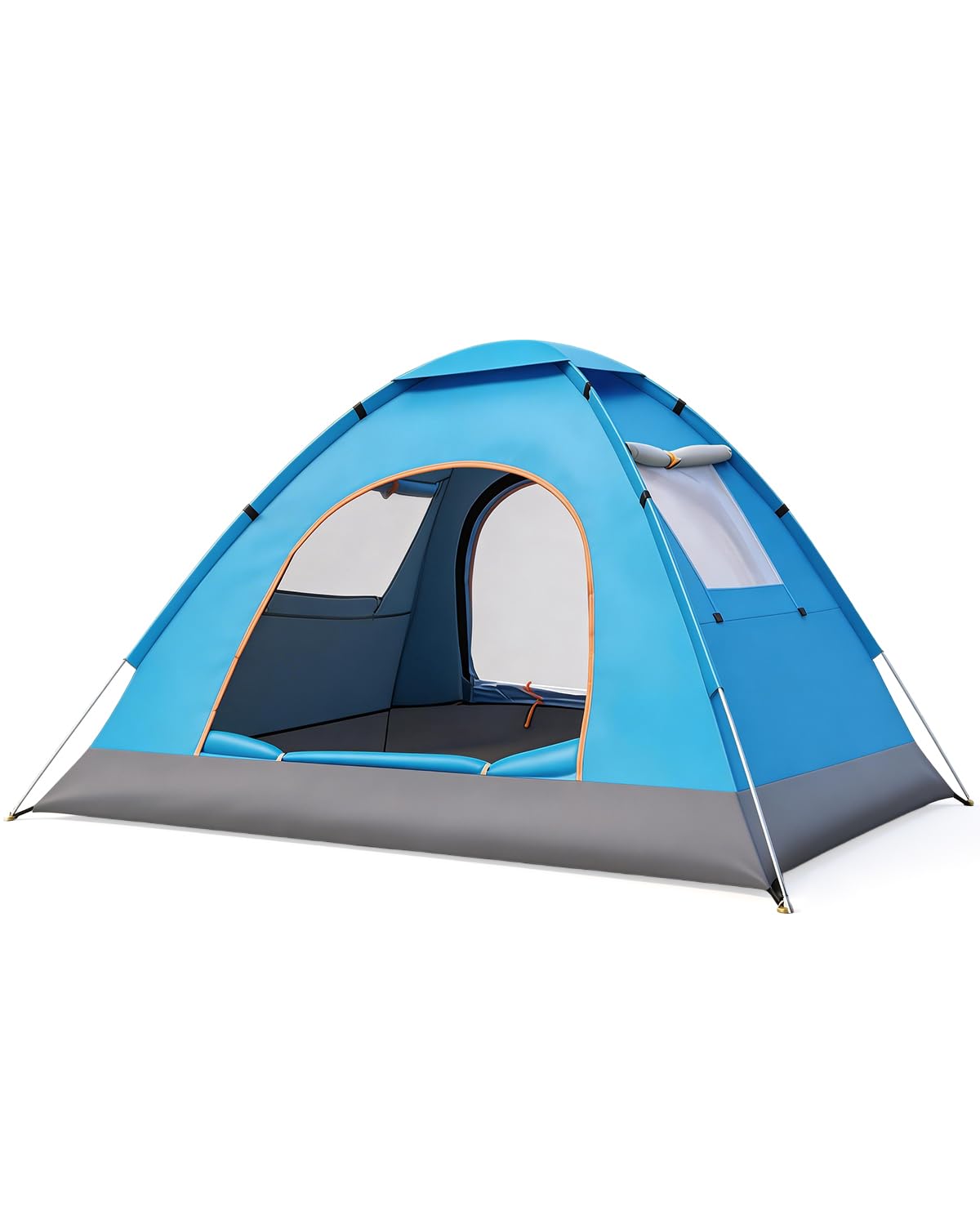 Tente de camping pop-up automatique pour 3 à 4 personnes, étanche, 2 personnes