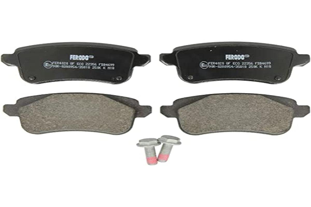 FERODO Brake Pads | FDB4699 | Rear | for NISSAN JUKE 2019- | OE-Matching Quality | Eco-Friction Fuse+ Technology