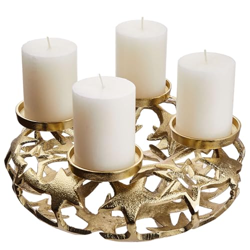 BUTLERS Adventskranz Sterne Ø30cm Aluminium Advent | moderner...