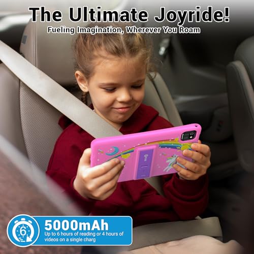 Image of Contixo Kids Tablet K103A - Learning Tablet for Kids with Games and Educational Apps, 10 inch, Android, 64GB, WiFi, Parental Control, Kid-Proof Case with Kickstand - Pink