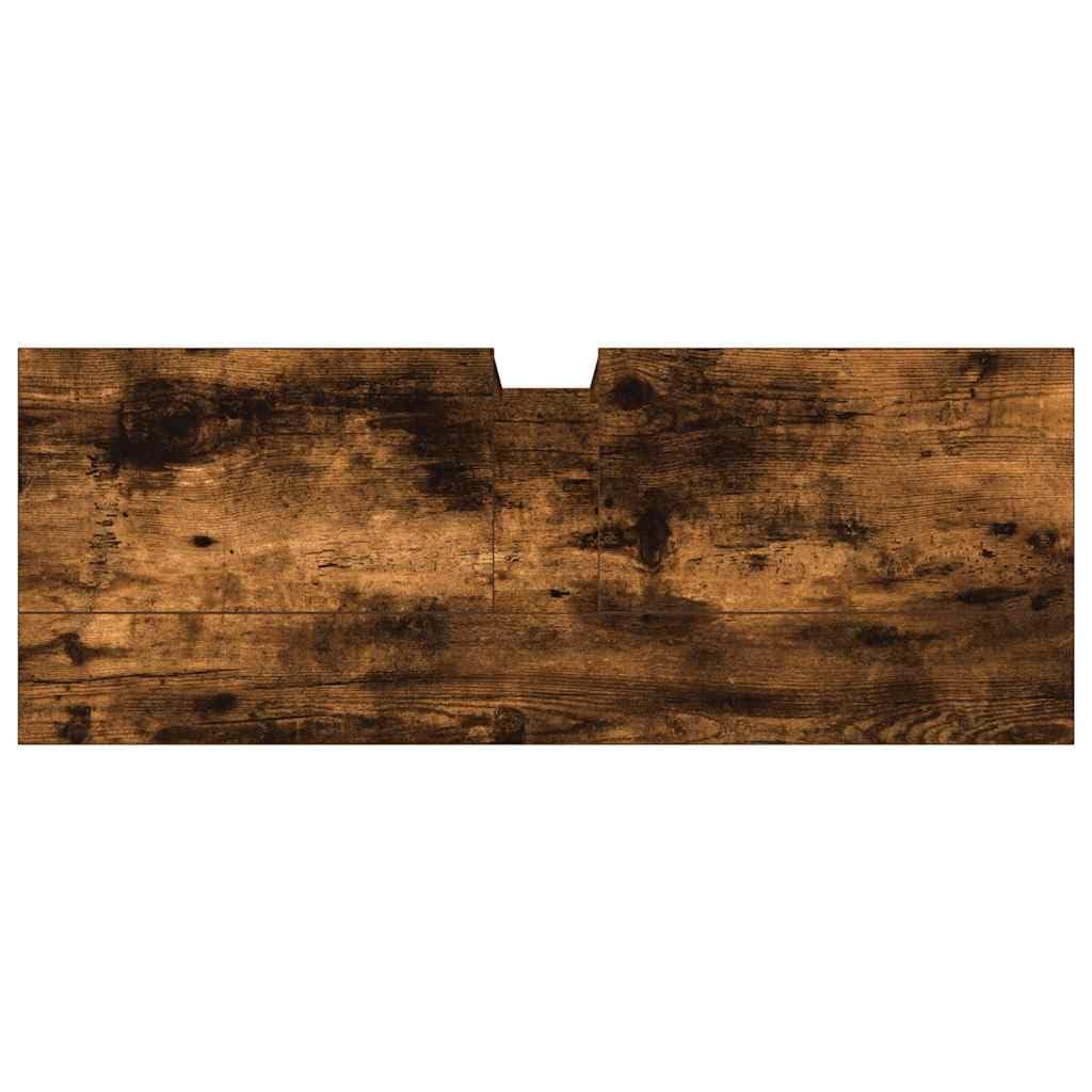 SYDE Szafka łazienkowa drewniana dąb dymny 80x30x60 cm