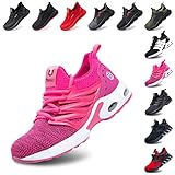Hitmars Sicherheitsschuhe Herren Damen Arbeitsschuhe Stahlkappenschuhe Arbeitsschutzschuhe Leicht S3 S1 S1P S2 Sommer mit Stahlkappe Unisex Sportlich A Rosa 38
