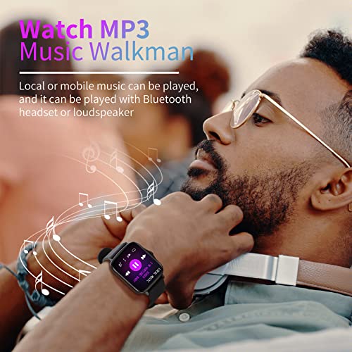 Smart Watch For Android Phones Iphone Compatible 1.7''Full Touch Screen Call Receive/Dial Smartwatch Fitness Tracker With Music, Blood Oxygen, Heart Rate And Sleep Monitor For Women Men #TOP4