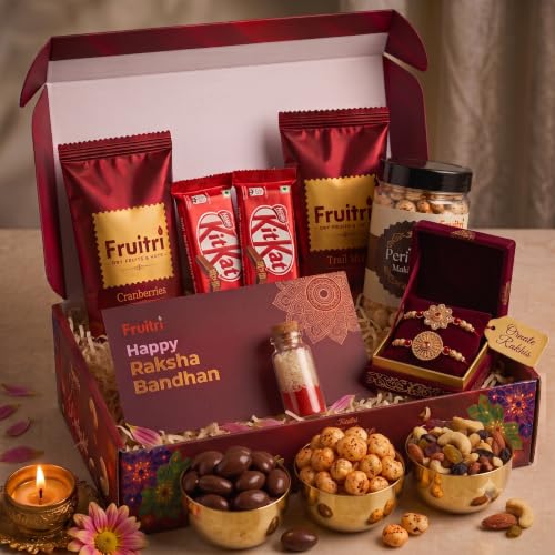 Image of Bay Nut Rakhshabandhan /Rakhi Gift Hamper Nuts & Dried Fruits