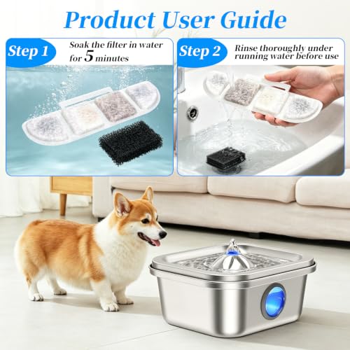 Filtros para Fuente de Agua para Gatos SavStor WF008A 16 Piezas miniatura 5