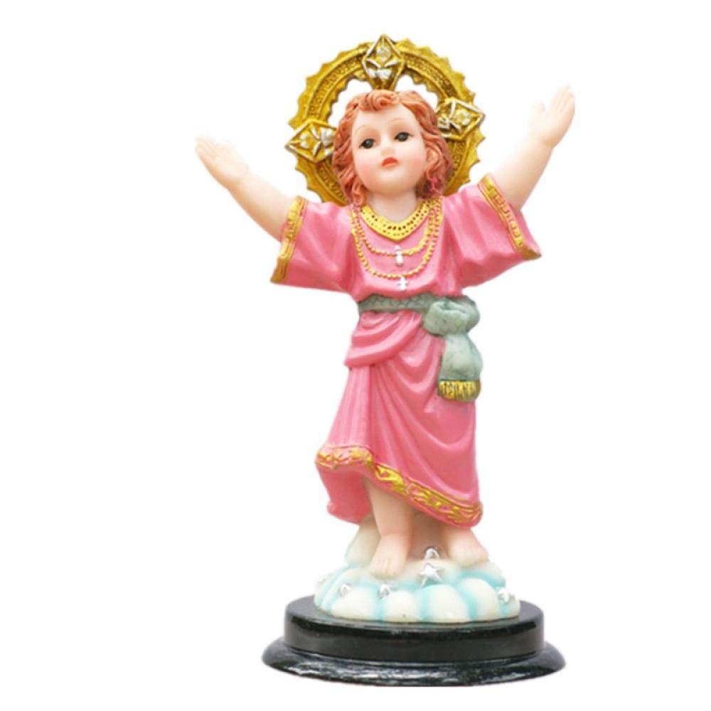 Sculpture Jésus statue ornement décoration maison : art religieux en résine artisanale