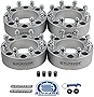 Supreme Suspensions - 2' Wheel Spacers Kit for 2005-2022 Ford F-250 / F-350 Super Duty 2WD 4WD - BP: 8x170mm / CB: 125mm / Studs: M14x1.5 [4pc Silver Pack] - 4 Tire Valve Caps Included