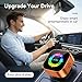 FGZKKS 2026 4-in-1 Wireless CarPlay Adapter, Wired to Wireless, Supports Android Auto and Screen Mirroring Casting, Compatible with iPhone iOS 10+ and Android 11+ Systems (Orange+ Adapter)