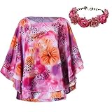 FirstCos Carole Baskin Costume Shirt for Women Joe Exotic Dolman Casual Loose Printed T-Shirt with Flower...