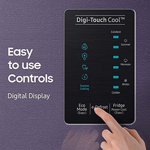 Image of Samsung 198 L 4 Star Inverter Direct Cool Single Door Refrigerator Appliance (RR21A2C2XDX /HL, Luxe Brown, Digi-Touch Cool)