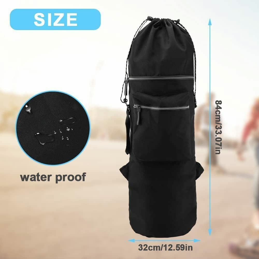 Sac pour Skateboard Sac de Transport for Skateboard, Ski, Sac à Main, bandoulière, Dos for Longboard, Accessoires Sport Plein air