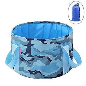 Apanphy® Seau portatif Pliable, capacité de Stockage d’eau Jusqu’ à 15 litres, idéal pour Les activités extérieures, la pêche et Le Camping